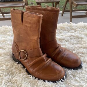 Bronx Leather Boots 38 7.5-8